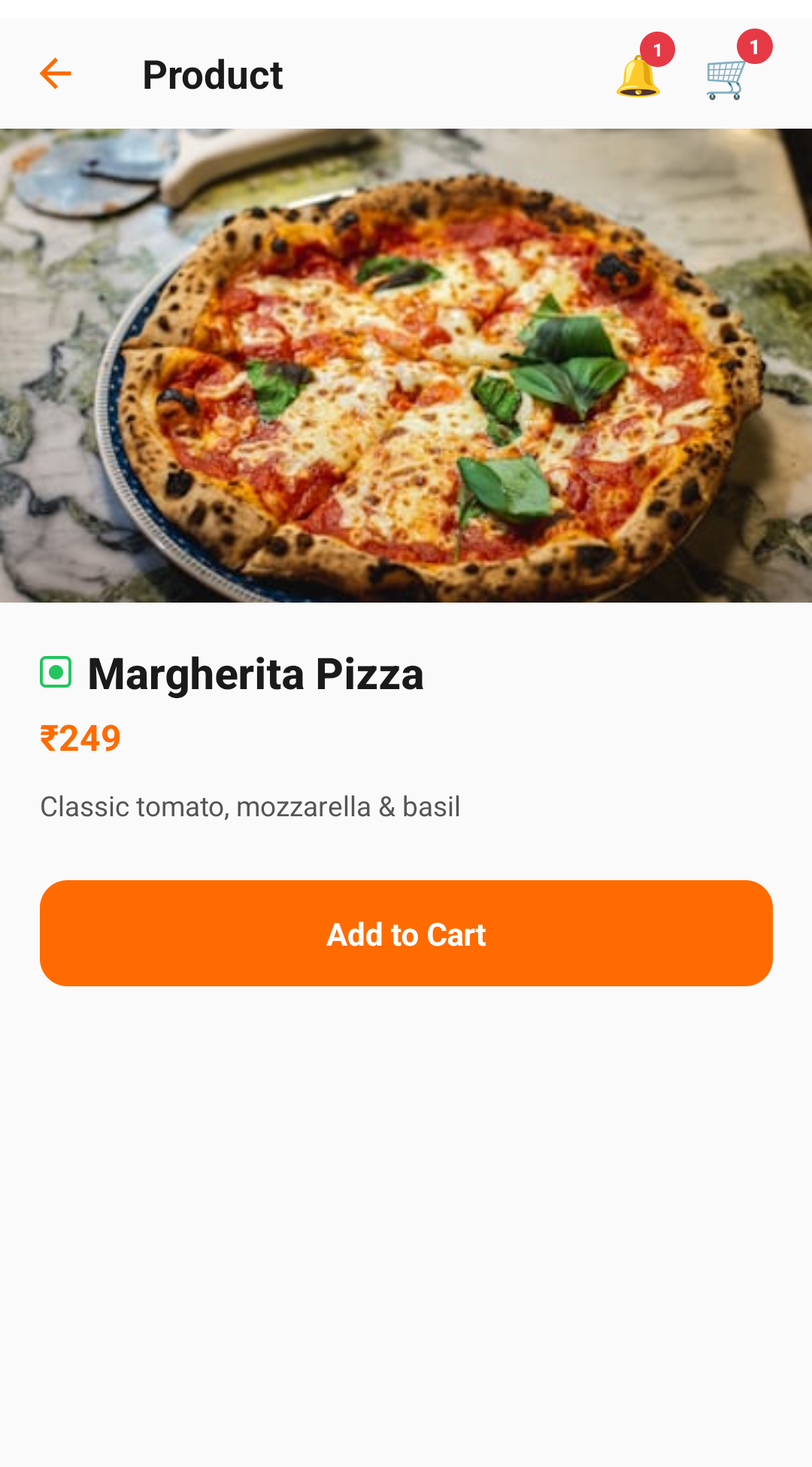 Product screen